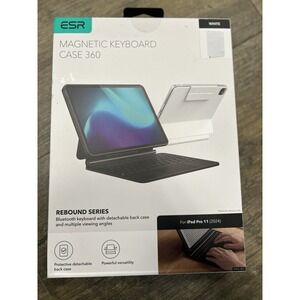 ESR Magnetic Keyboard Case 360 Rebound Series iPad Pro 11 (2024) WHITE Bluetooth